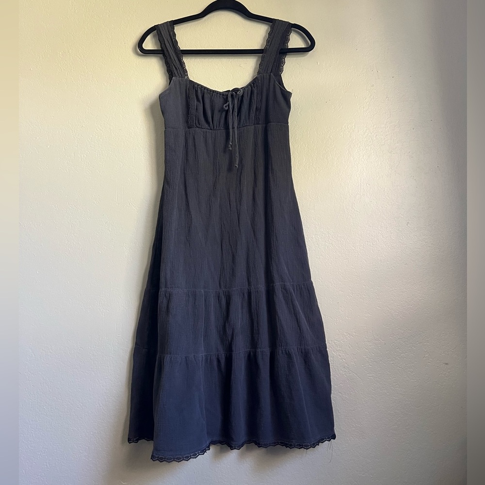 Black tiered dress